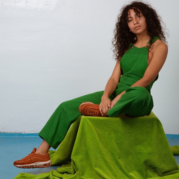 NWOT Big Bud Press Original Overall Green Size Medium Unisex - Picture 2 of 15